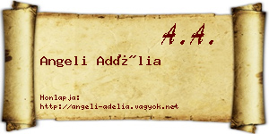 Angeli Adélia névjegykártya
